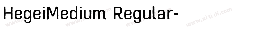 HegeiMedium Regular字体转换